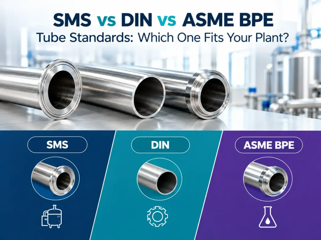 SMS vs DIN vs ASME BPE tube standards