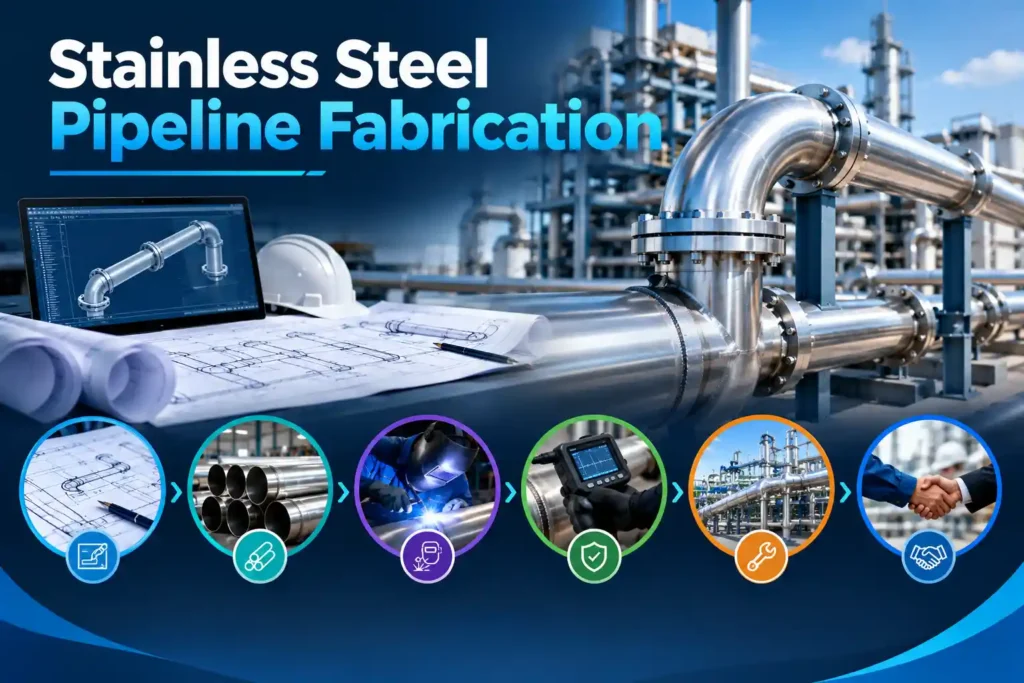 Stainless steel pipeline fabrication